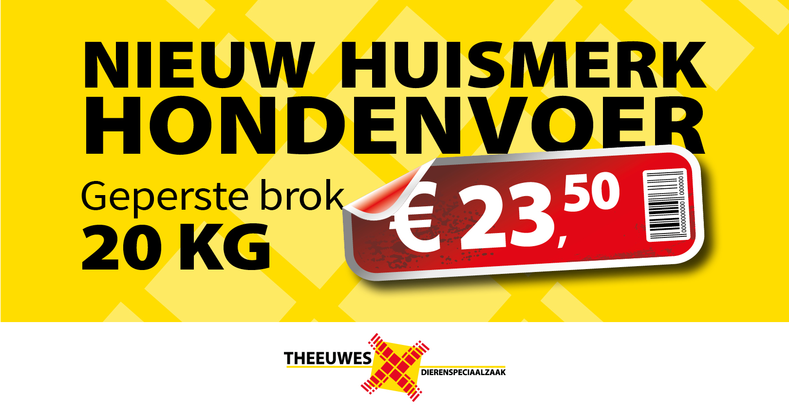 Huismerk geperste brok 14 kg